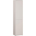 Hochschrank mit 2 Türen aus Holzwerkstoff in Kaschmirbeige, 49,8 × 214,3 × 34,9 cm