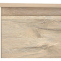 Vitrine mit 2 Türen aus Holzwerkstoff in Flagstaff-Eiche und Schwarz, 89,6 × 197,7 × 42 cm