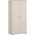 Mehrzweckschrank mit 2 Türen aus Holzwerkstoff in Kaschmirbeige, 73,7 × 149,5 × 34,8 cm