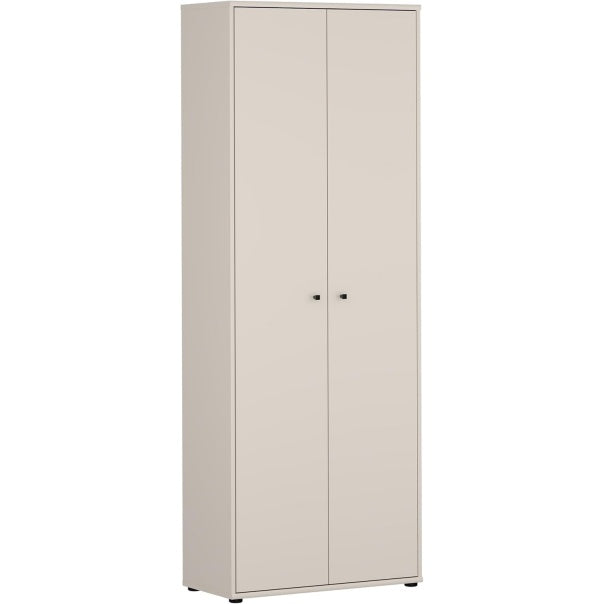 Mehrzweckschrank mit 2 Türen in Kaschmirbeige, 73,7 × 197,5 × 34,8 cm
